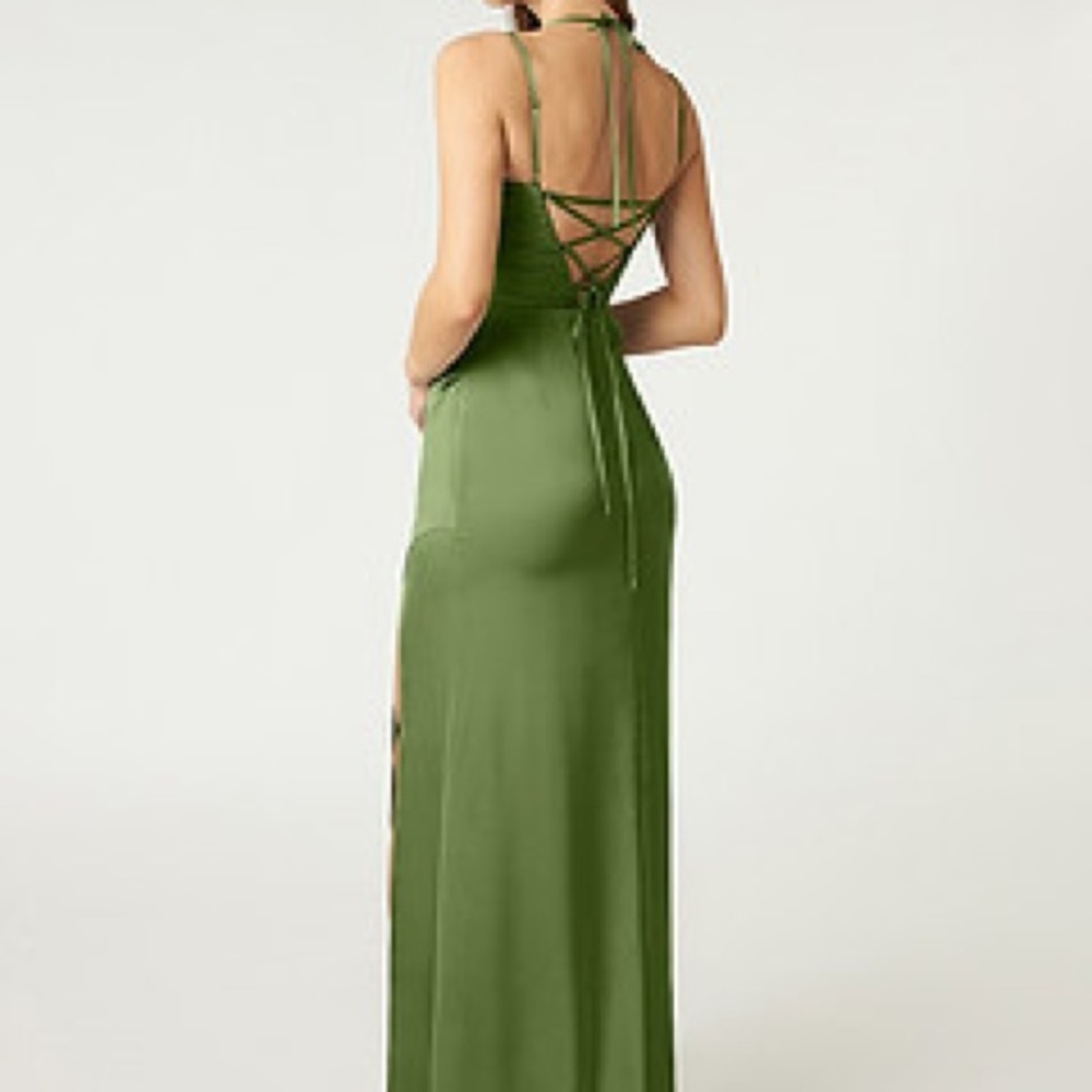 Azazie Desi Forest Green Maxi Dress M NWT - Picture 7 of 11